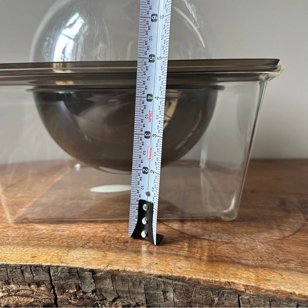 MCM Lucite Ice Bucket Food Chiller Dome Lid Atomic Space Age Kitchen Serveware